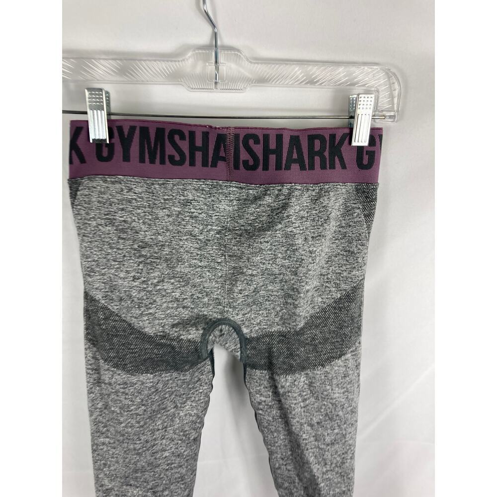 Gymshark Two Toned Purple Waistband Leggings Size Small - Picture 3 of 4